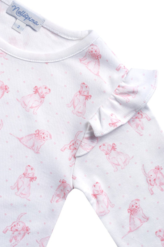 Pink Puppy Love Print Playtime Dress