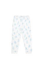 Blue Puppy Love Print Pajamas