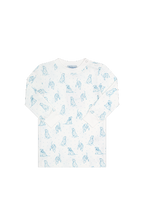 Blue Puppy Love Print Pajamas