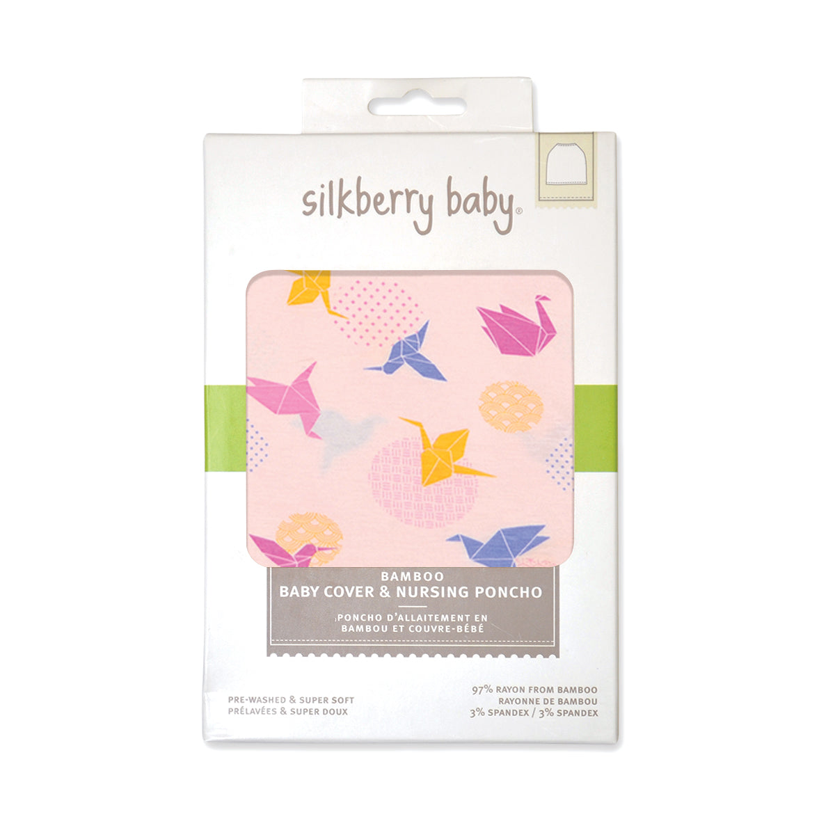 Bamboo Baby Cover & Nursing Poncho (Origami Print)