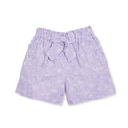 Baby Girl Floral Paperbag Shorts – Linen Cotton Blend
