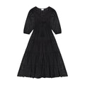 Odette Women's Maxi Dress Black Eyelet