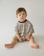 Electric Drippy Smiley Shorts Set