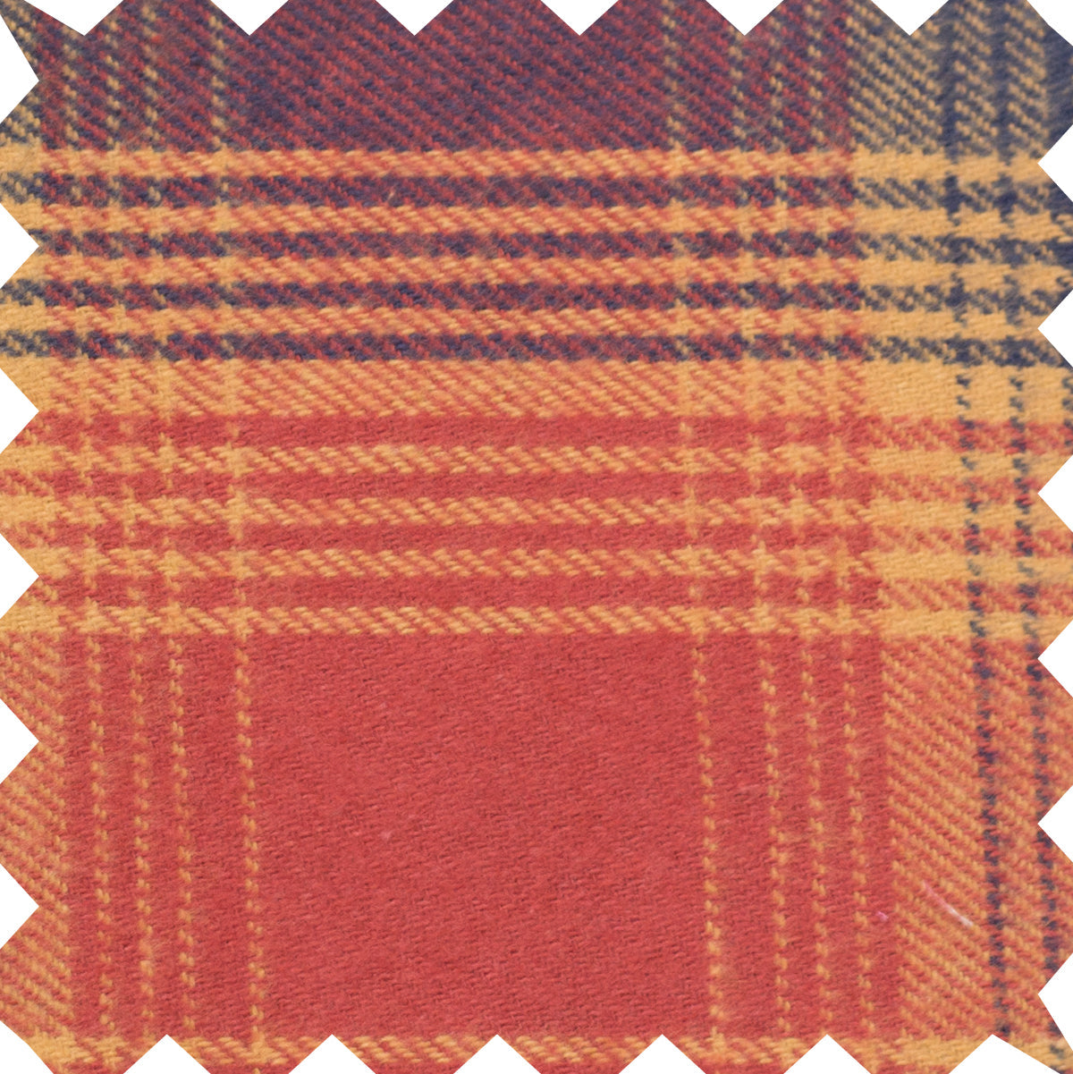 Boys Long Sleeve Flannel Check Shirt | Orange Plaid