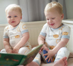 Bamboo Short Sleeve Pajama Set (Lion Tiger & Bears Print)
