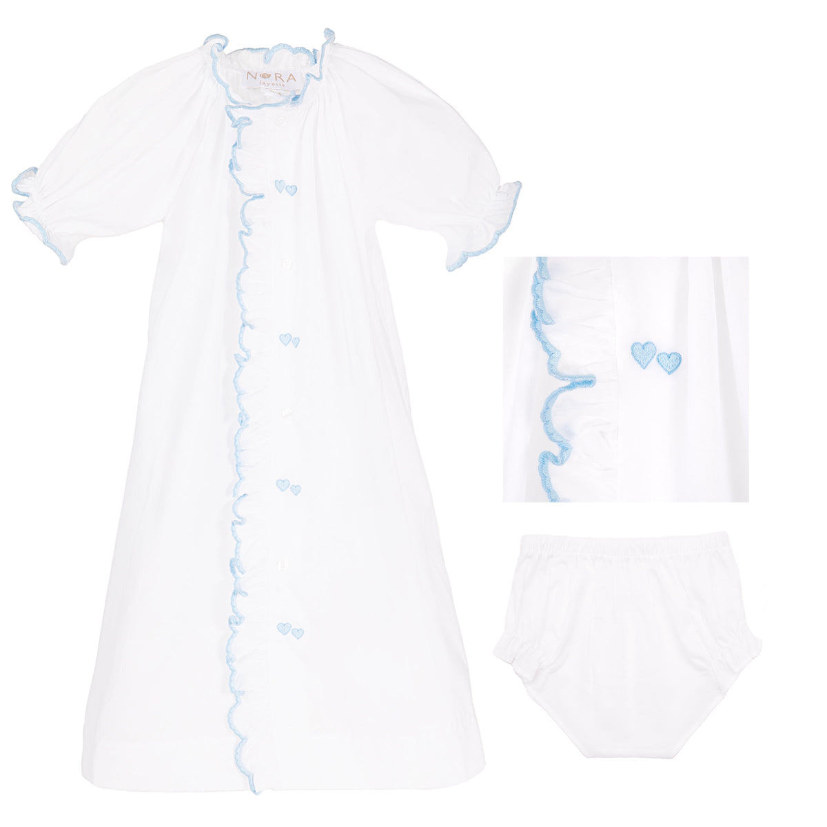 BABY ERIN HEART COTTON DAYGOWN