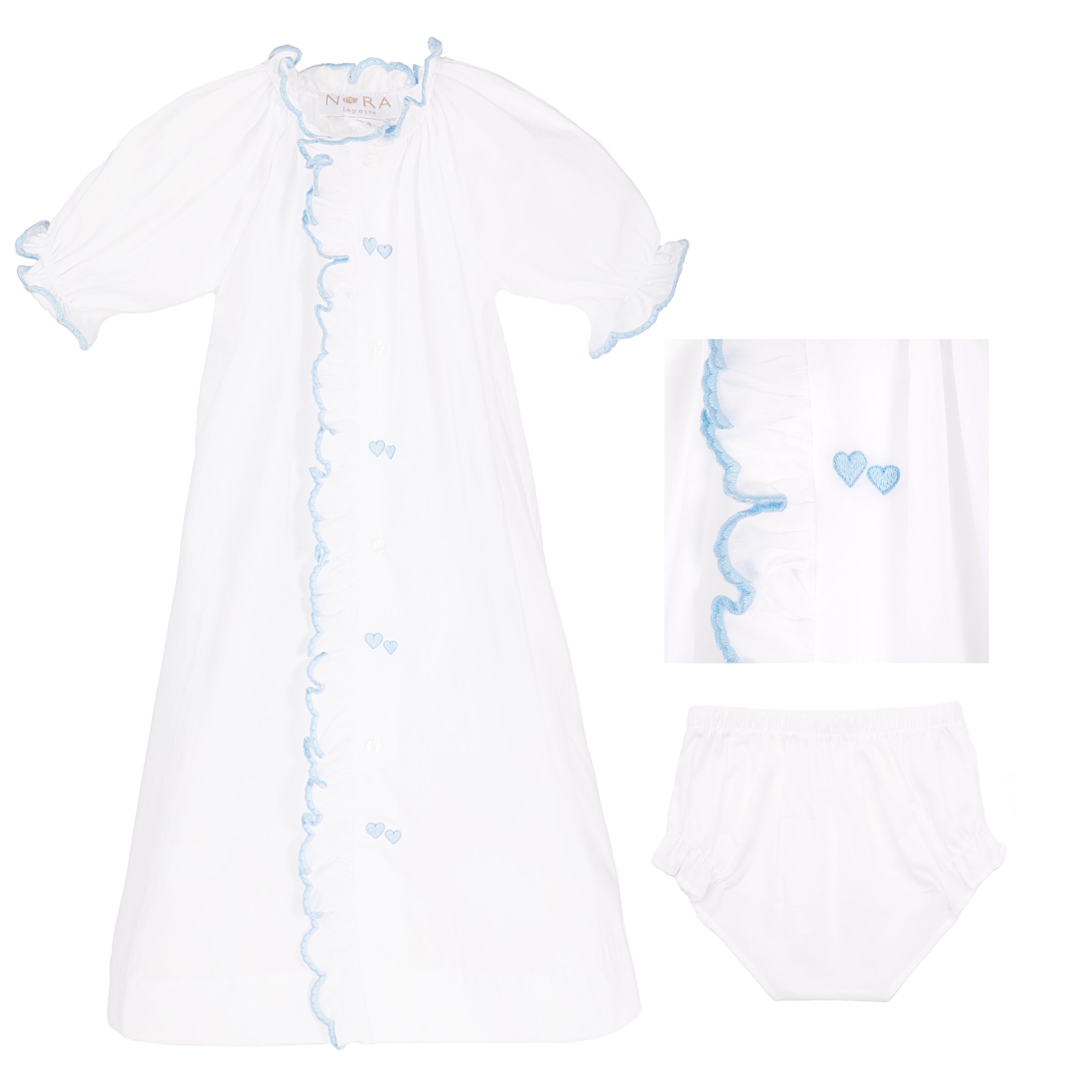 BABY ERIN HEART COTTON DAYGOWN