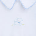 BABY PUPPY COTTON KNIT FOOTIE