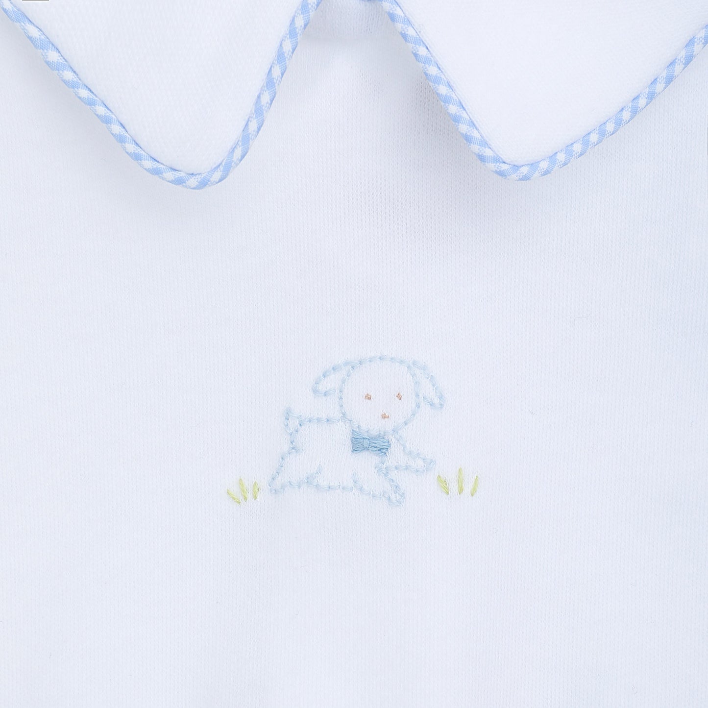 BABY PUPPY COTTON KNIT FOOTIE