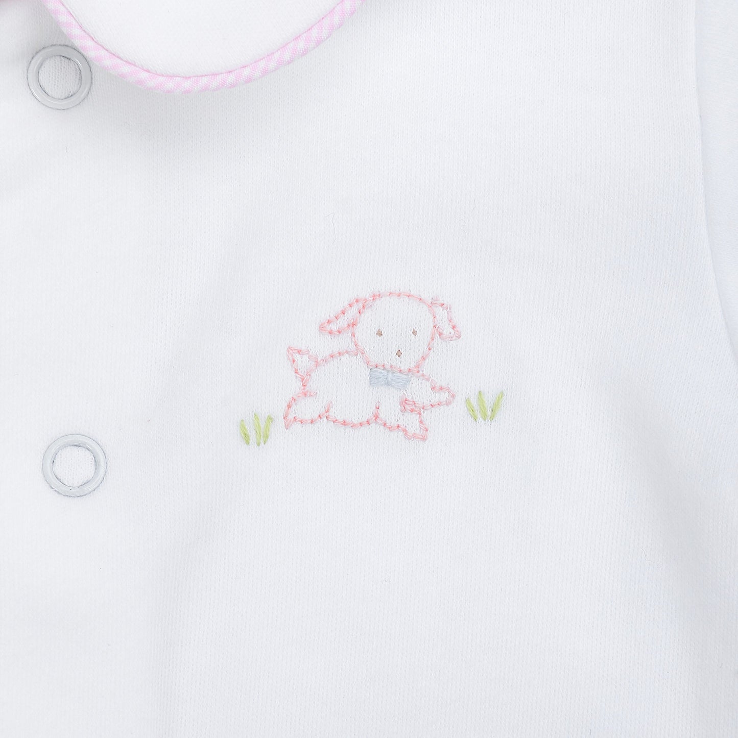 BABY PUPPY COTTON KNIT FOOTIE