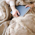 Patterned Faux Fur Throw Blanket