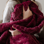 Patterned Faux Fur Throw Blanket