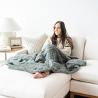 Patterned Faux Fur Throw Blanket