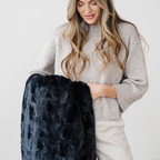 PATTERNED FAUX FUR XL THROW BLANKETS