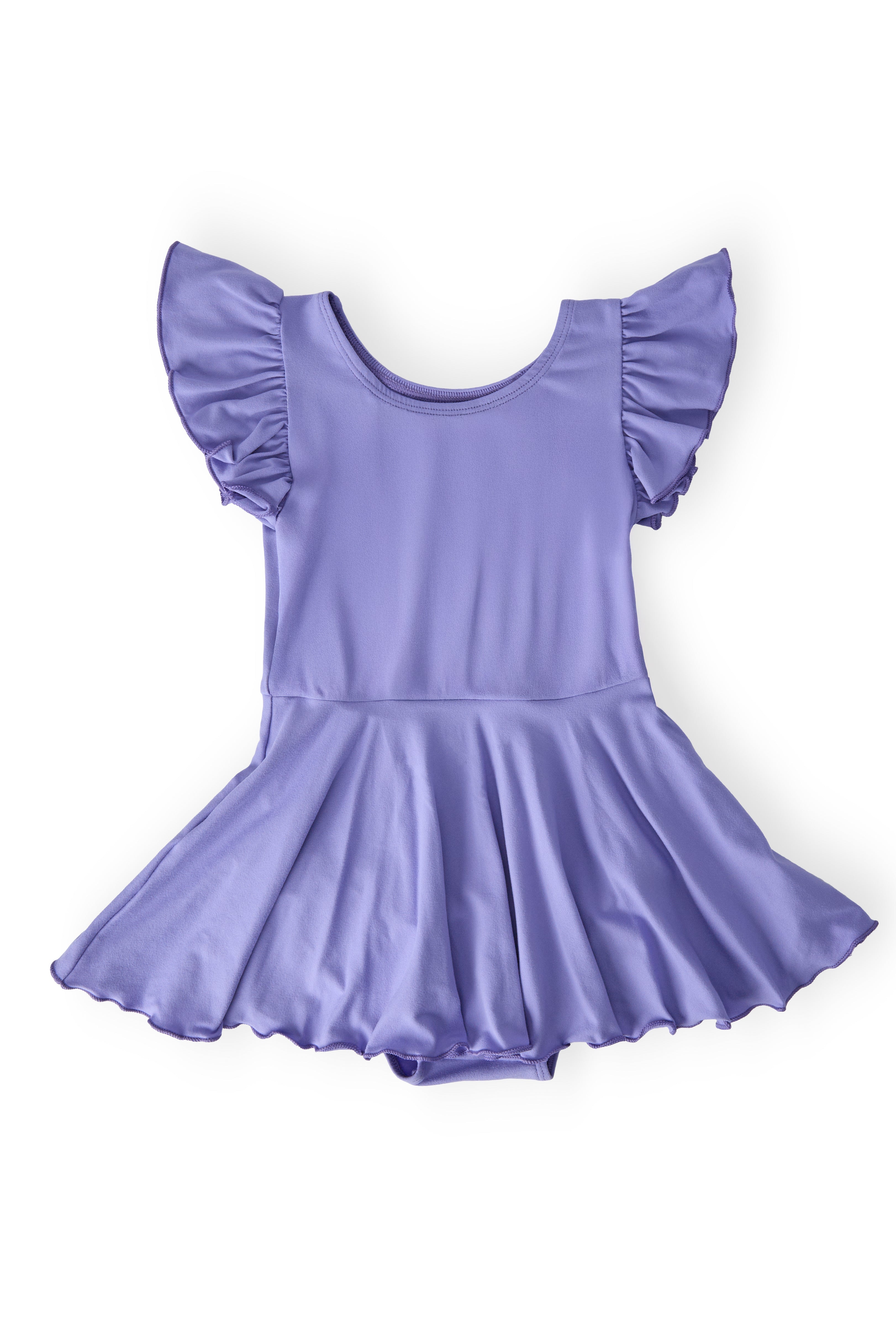 Periwinkle Short Sleeve Twirl Leotard