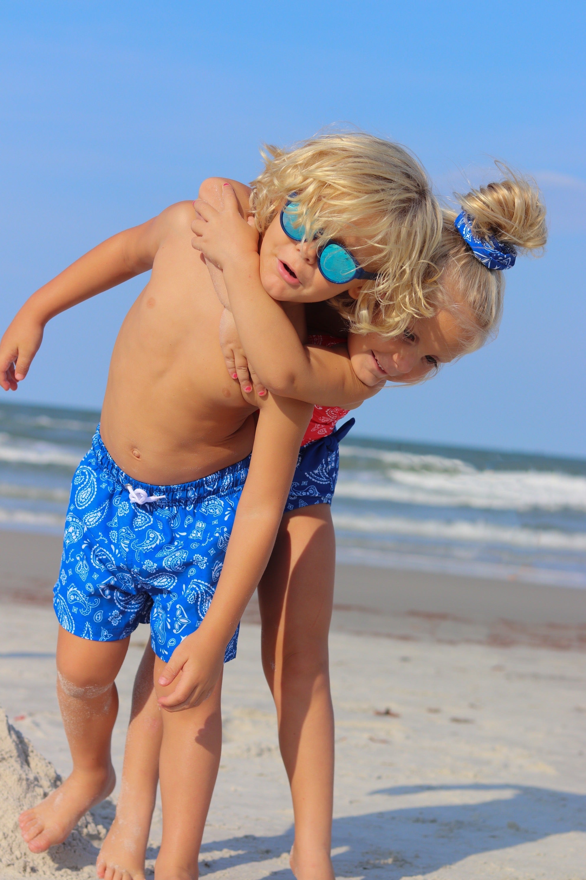 Boys Blue Glory Swim Trunks