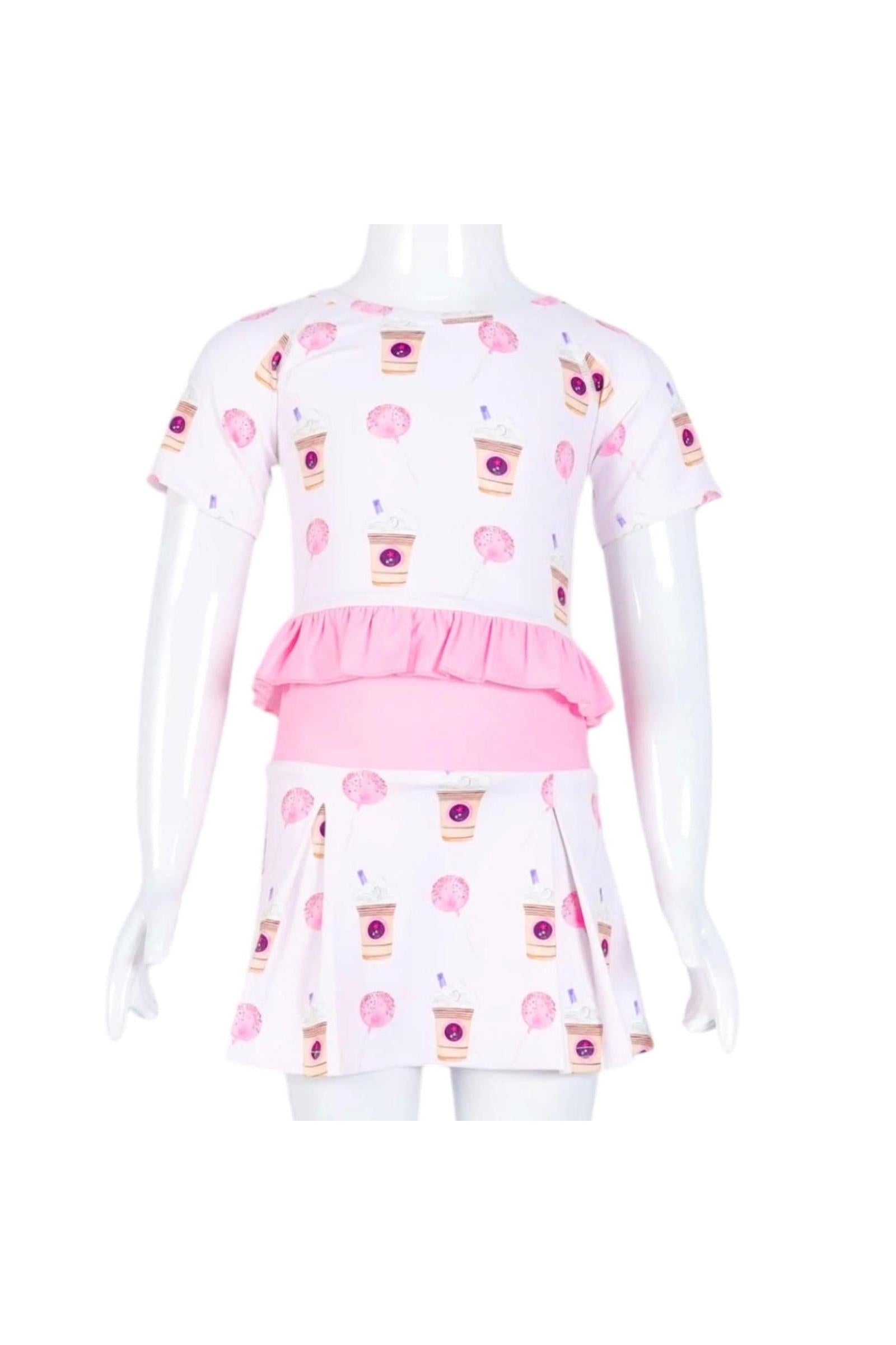 Girls Skort and Top Athletic Set