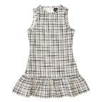 AA Black, White and Gold Tweed Ruffle Dress