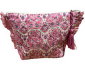 La Plage Ruffle Pouch Pink Paisley