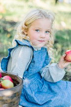 Organic Chambray Ruffle Jumper