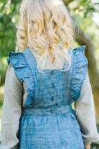 Organic Chambray Ruffle Jumper