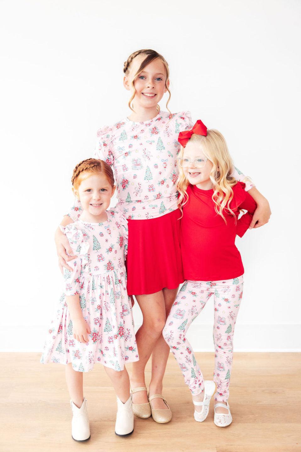 Pink Christmas Leggings