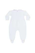 Baby Girl Heart Smocked Pima Cotton Footie