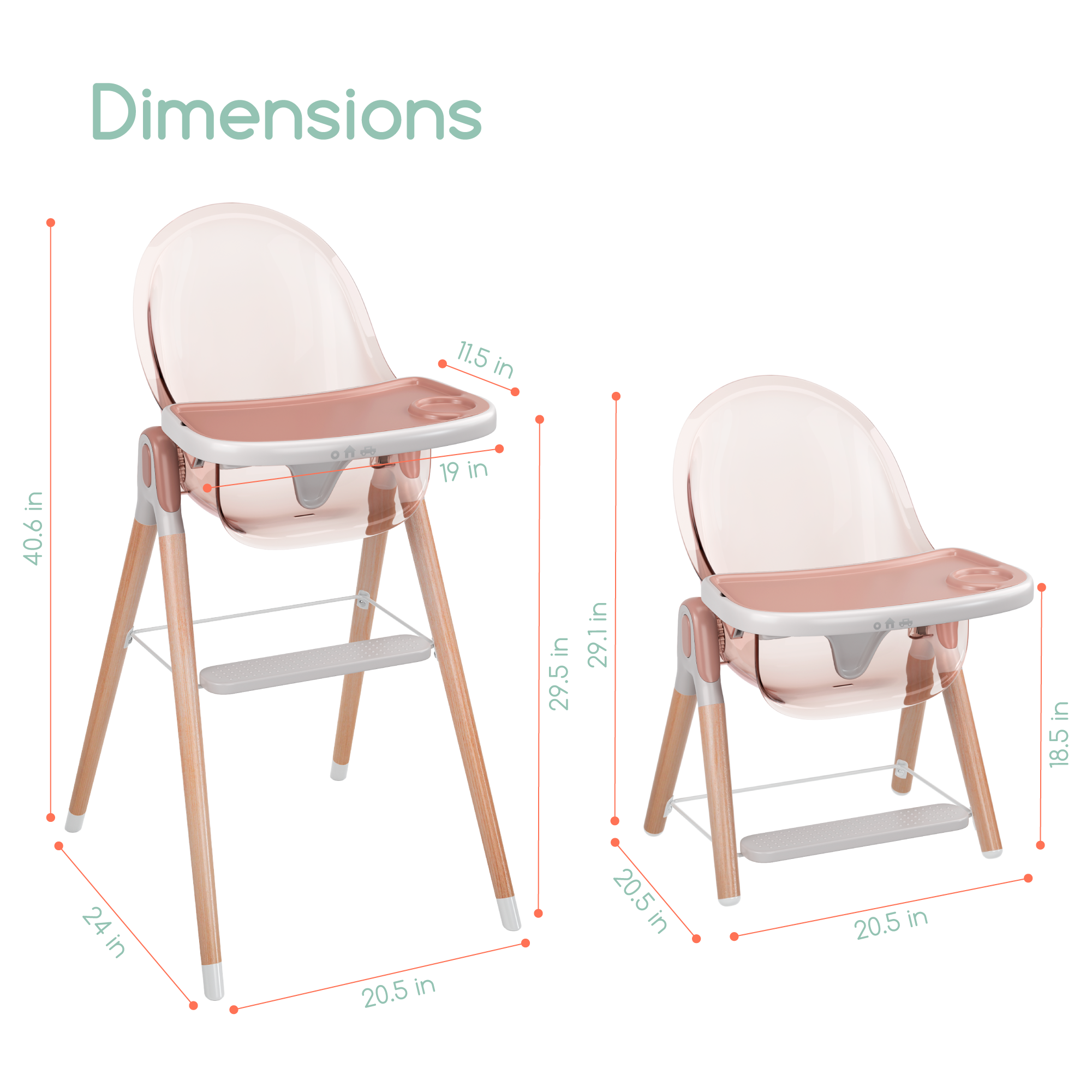 Children of Design 6-in-1 Convertible High Chair