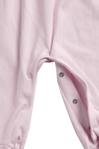 Pink Puppy Love Embroidery Footie