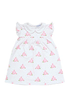 Girls Pink Bunnies Ruffle Pima Cotton Playtime Dress