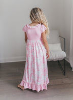 Pink Santa Bow Lounge Gown
