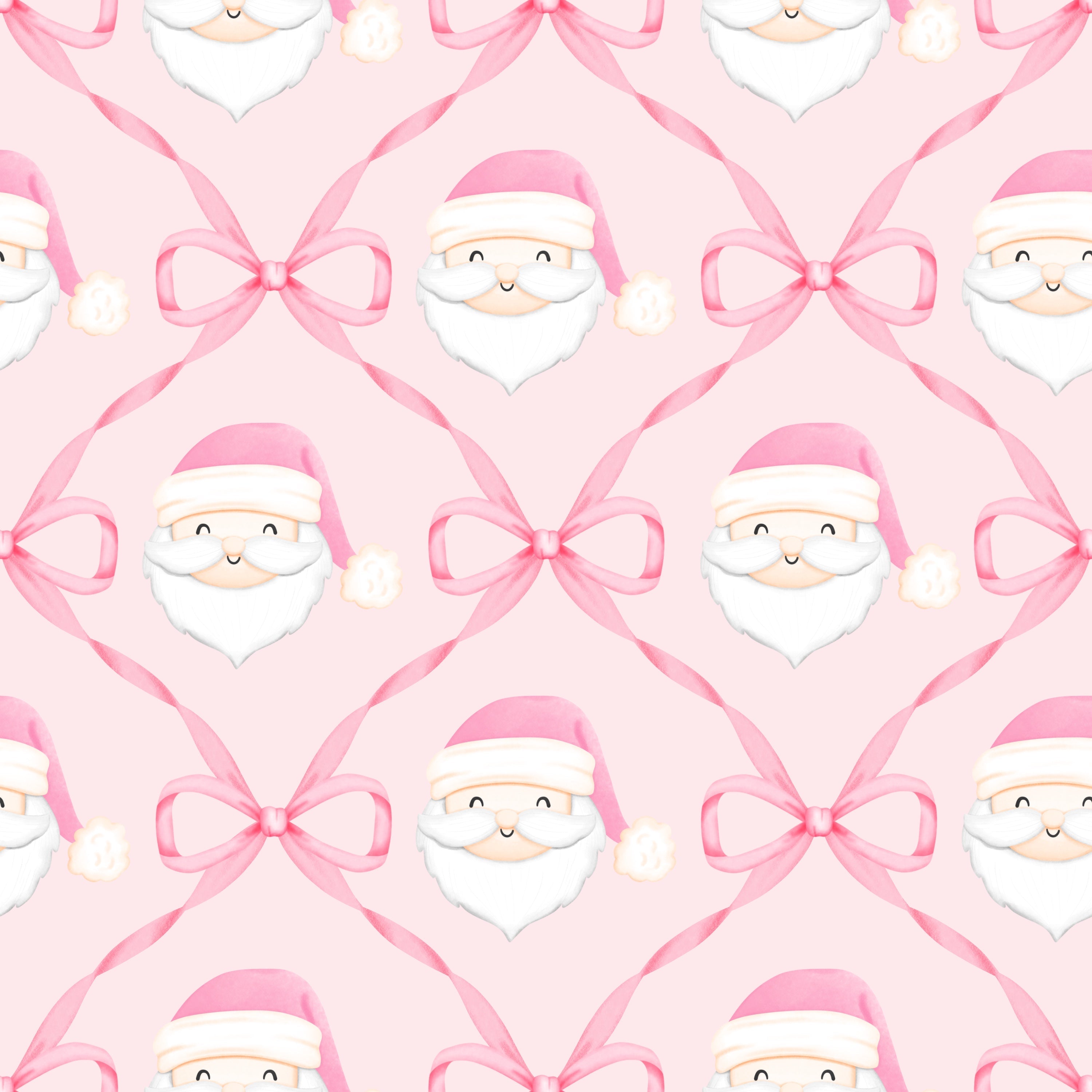 Pink Santa Bow Lounge Gown