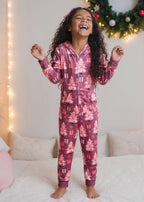 Pink Tree Zip Onesie