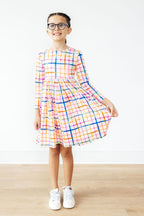 Plaid About You Long Sleeve Pocket Dress