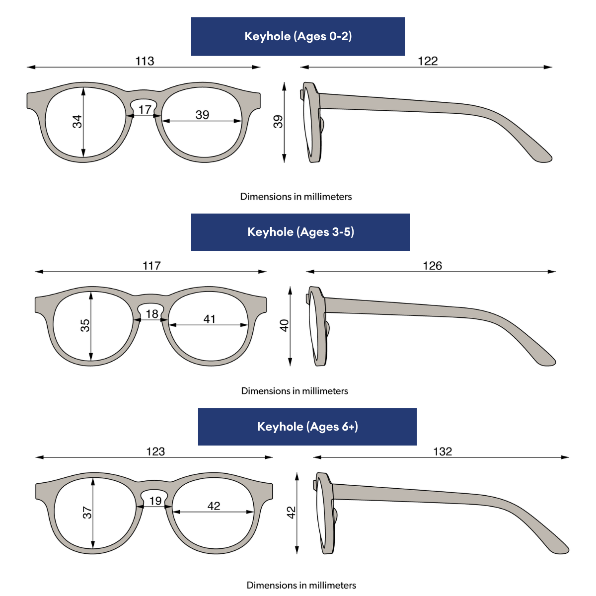 Bermuda Blue Keyhole Sunglasses