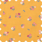 Girls' Ruffle Collar Long Sleeve Dress | Mustard and Pink