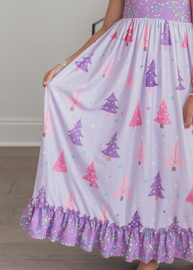 Purple Tree Lounge Gown