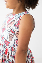 SALE Red, White & BBQ Tank Twirl Dress