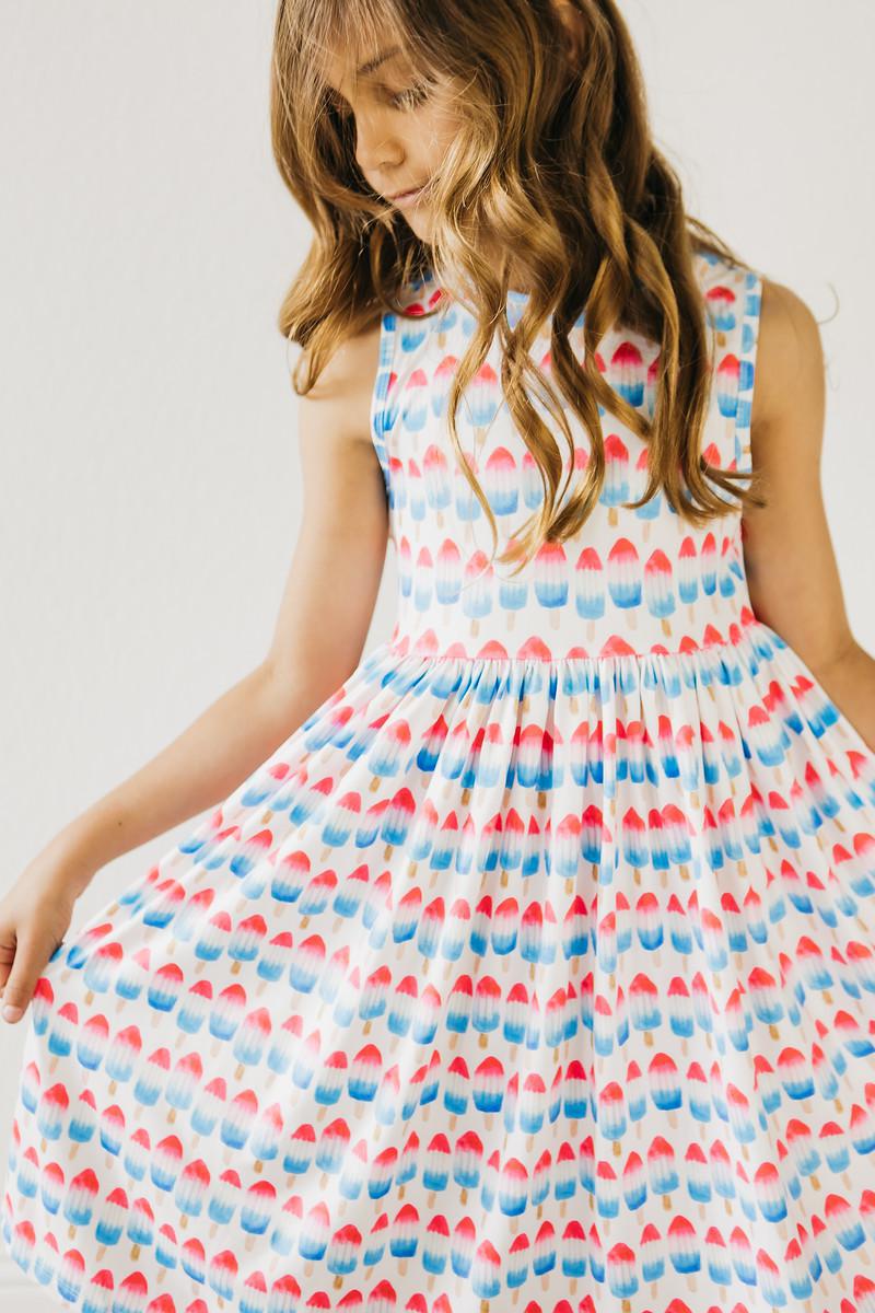 Red, White & Cute Twirl Dress