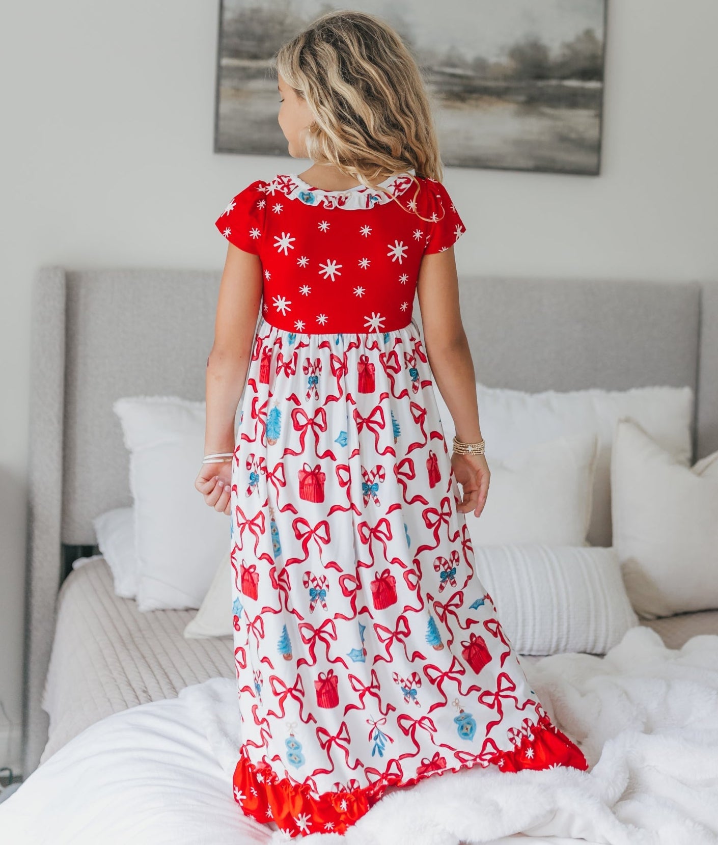 Red Bow Lounge Gown