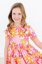 Retro Daisies Pocket Twirl Dress