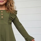 Olive Ribbed Shirt