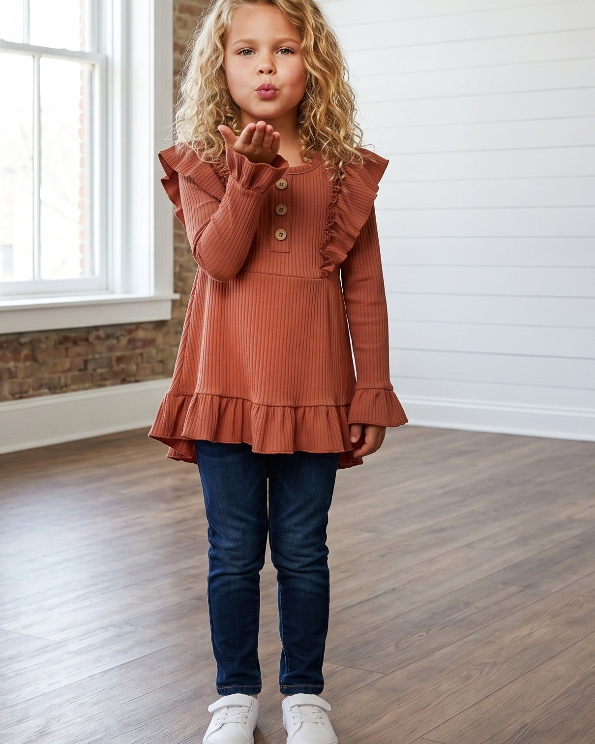 Toffee Ribbed Shirt
