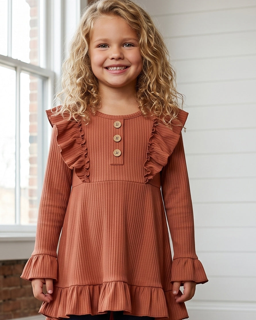 Toffee Ribbed Shirt