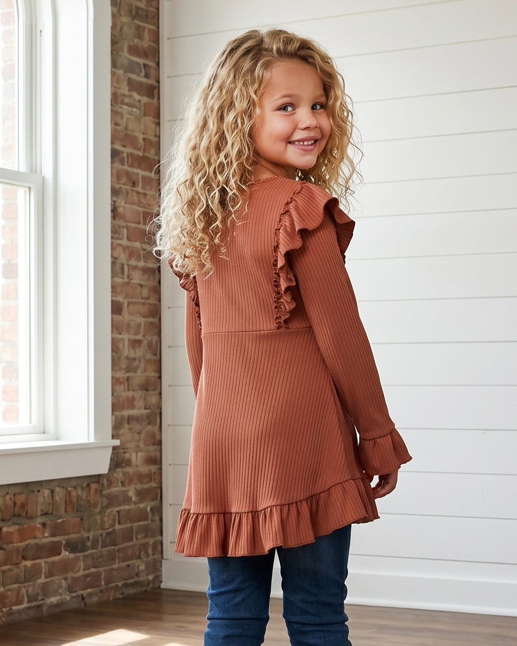 Toffee Ribbed Shirt
