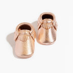 Rose Gold Moccasin Baby Shoe
