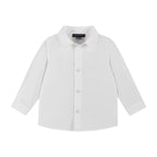 Infant Suspenders Bowtie Set | White