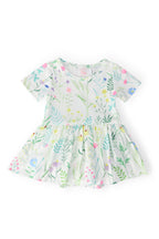 Spring Dandelion Floral S/S Twirl Bodysuit