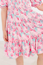 SALE Strawberry Shortcake Smocked Ruffle Dress