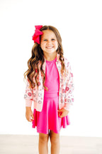 You Make Me Happy Girls Satin Jacket